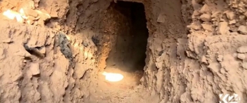İŞİD terrorçularının  Mosul ətrafında qazdığı tunellər -  VİDEO