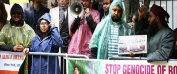 ABŞ-da etiraz akisyası: Rohingiya müsəlmanalarına qarşı soyqırımı dayandırın