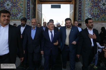 Tatarıstan prezidenti İmam Rzanın (ə) hərəmini ziyarət edib - FOTO