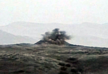 Ermənistan silahlı qüvvələrinin iki hərbi obyekti dağıdılıb – VİDEO