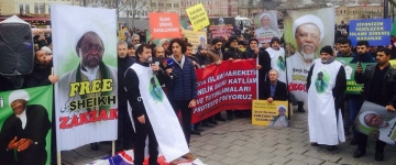 İstanbulda Şeyx Zəkzəkiyə dəstək aksiyası-FOTO