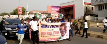 Nigeriyada Şeyx Zəkzəkinin azadlığa buraxılması tələb olundu - Video 