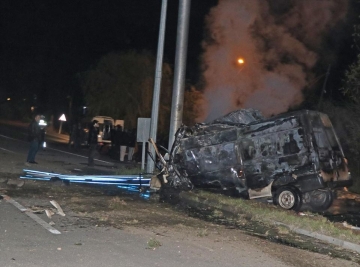 Türkiyədə faciə  - 17 nəfər avtobusda diri-diri yandı
