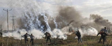 Sionist rejim yürüş iştirakçılarına qarşı kimyəvi maddə istifadə edib