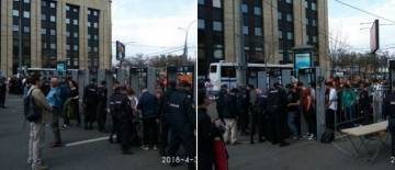 Moskvada Telegrama görə 10 min insan mitinqə çıxıb - FOTO
