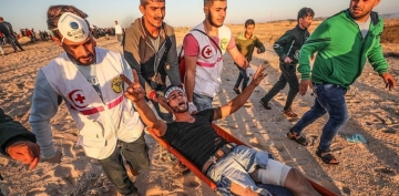 İsrail rejimi əskərləri fələstinlilərə atəş açdı: 11 Qəzza sakini  yaralandı