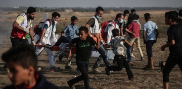 İsrail rejimi qüvvələrinin atəş açması nəticəsində fələstinli nümayişçi yaralanıb