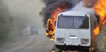 Azərbaycan vətəndaşlarını Kərbəla ziyarətinə aparan avtobus  yanıb