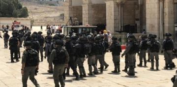 İşğalçı İsrail rejim polisi Məscidül-Əqsa rəsmisini saxlayıb