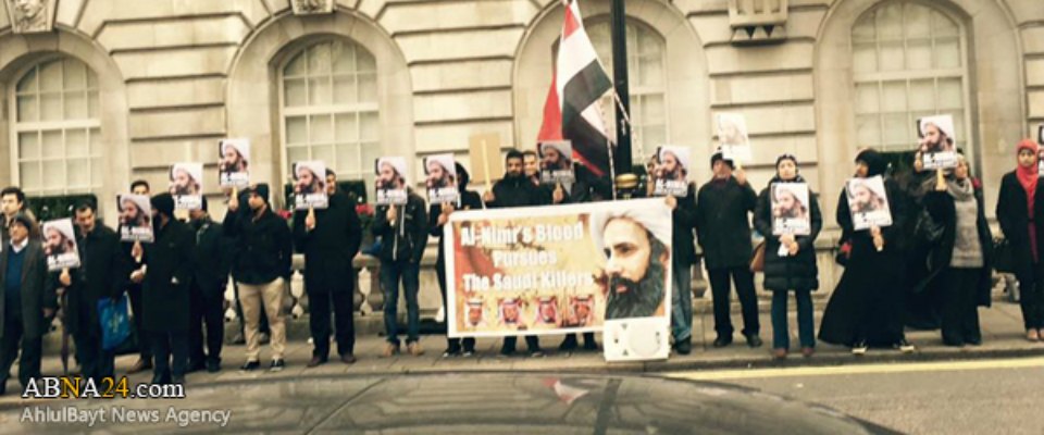 Şeyx Nimrin şəhadətinin ildönümündə Londonda aksiya - FOTO