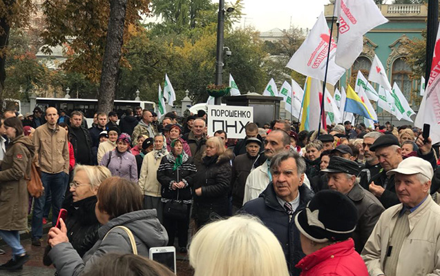 Kiyevdə etiraz aksiyası başladı - Minlərlə insan küçələrdə+Foto