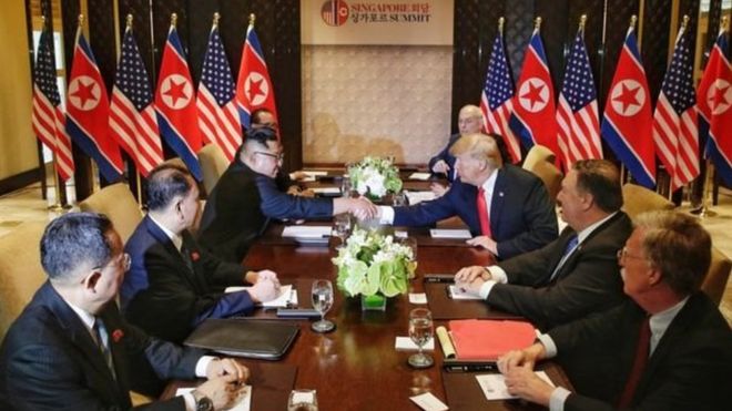 ABŞ prezidenti Donald Trump və Şimali Koreya lideri Kim Jong-un-un  görüşü
