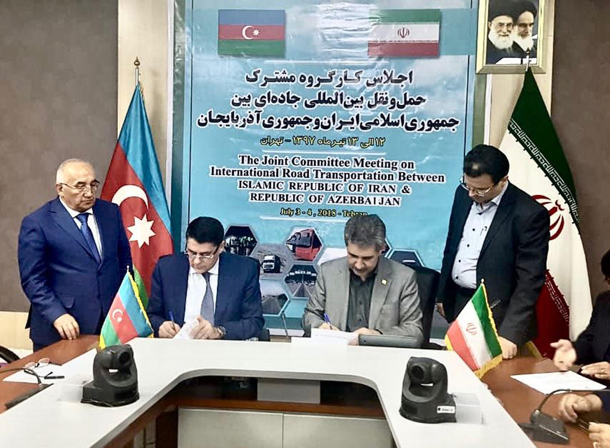 Azərbaycanla İran arasında beynəlxalq avtomobil daşımaları sahəsində protokol imzalanıb  