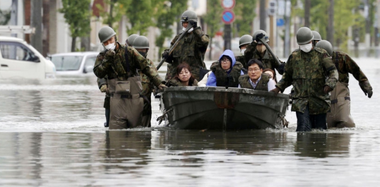 Yaponiyada güclü yağışlar, 52 nəfər öldü