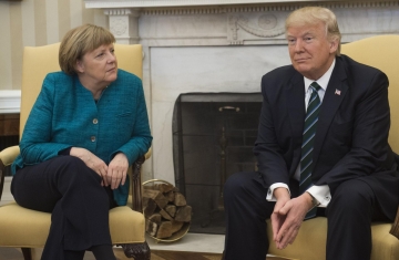 Angela Merkel Donald Trampla görüşmək üçün ABŞ-a səfərə gəlib