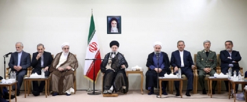 Ayətullah Xamenei prezident Ruhani və Nazirlər Kabinetinin üzvlərini qəbul edib - FOTO