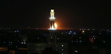 İşğalçı İsrail qırıcıları Qəzzanı bombaladı